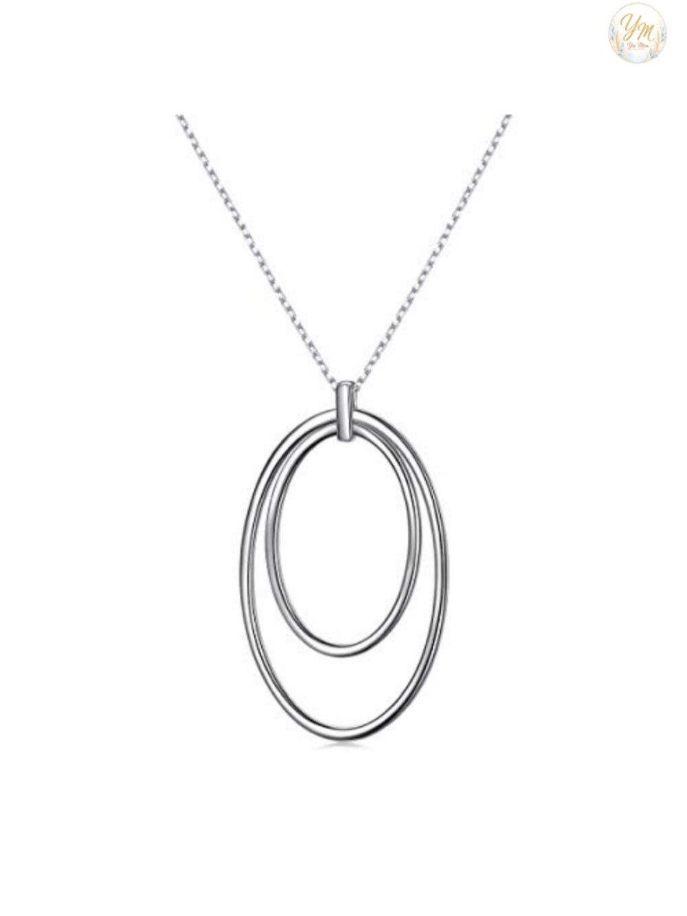 S925 Sterling Silver Long Chain Pendant Necklace for Women 28"